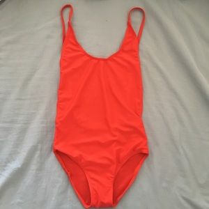 Red bathing suit